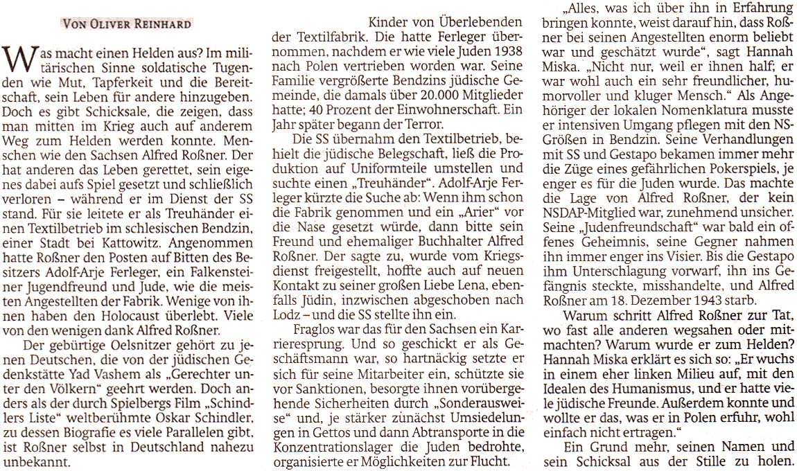 Artikel in der ´Sächsischen Zeitung´ vom 24. Februar 2020