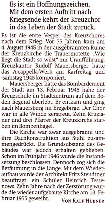 Artikel aus ´Sächsische Zeitung´ vom 1. August 2020