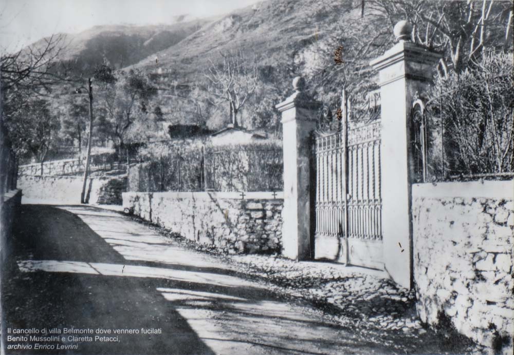 Foto des Hinrichtungsortes aus dem Jahr 1945