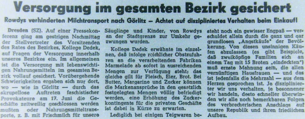 SZ-Artikel vom 19. Juni 1953