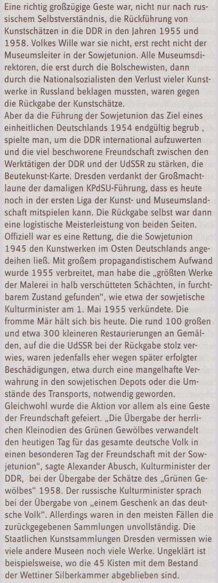 aus: ´SZ Geschichte: Dresden im Wandel der Zeiten´, 2014, Seite 83 (Auszug)