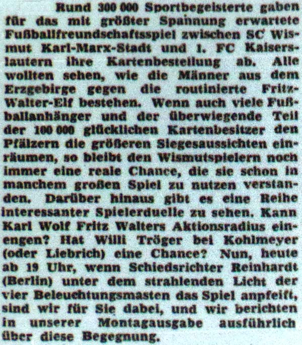 Artikel in der ´Sächsischen Zeitung´ vom 6.10.1956