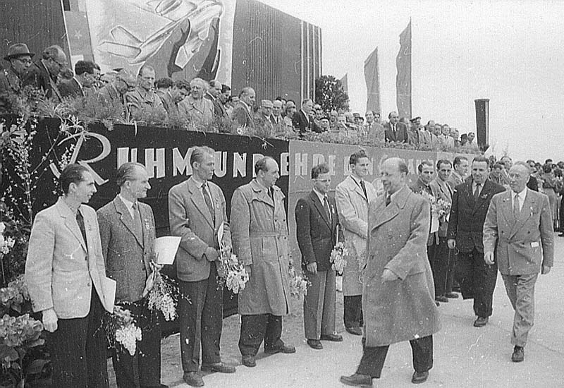 Walter Ulbricht zu Besuch am 1. Mai 1958