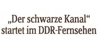 ´Der Schwarze Kanal´ startet im DDR-Fernsehen.