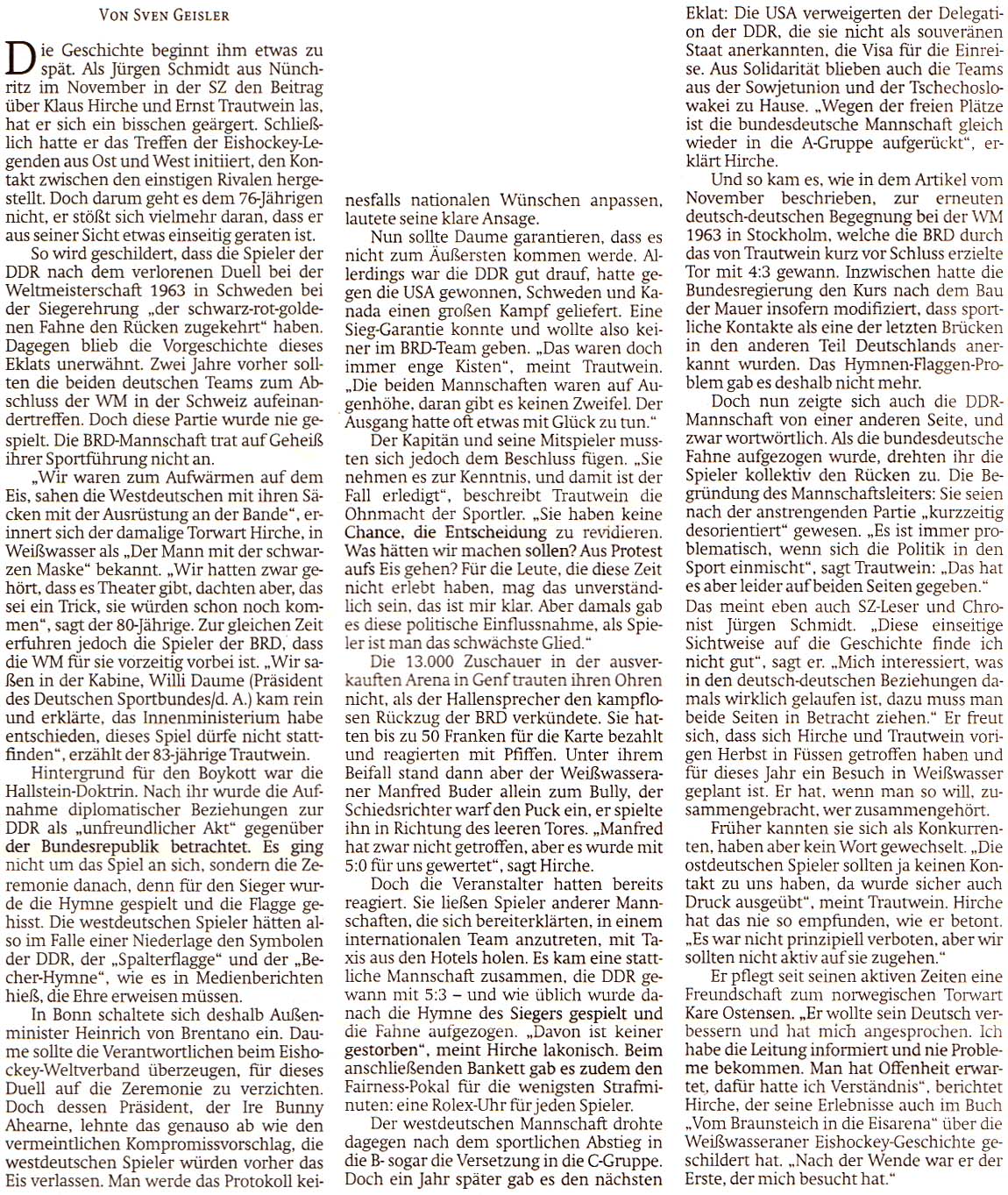 Artikel in der ´Sächsischen Zeitung´ vom 29.1.2020, Seite 11