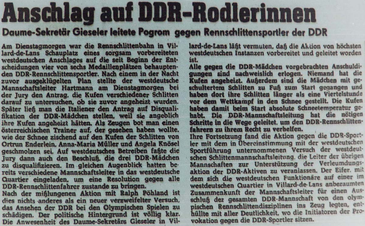 aus: ´Sächsische Zeitung´ vom 14.2.1968