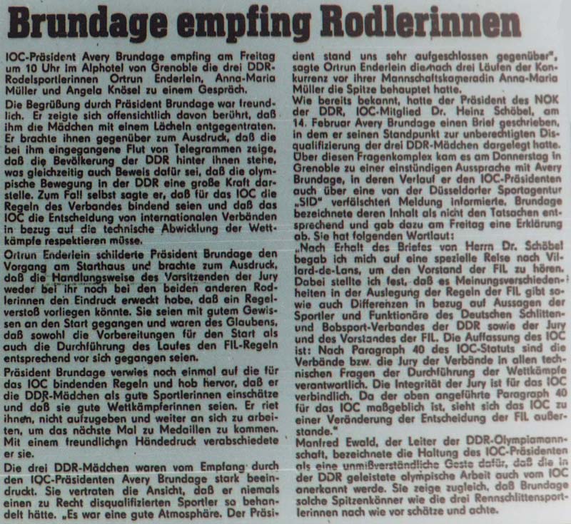 aus: ´Sächsische Zeitung´ vom 17.2.1968