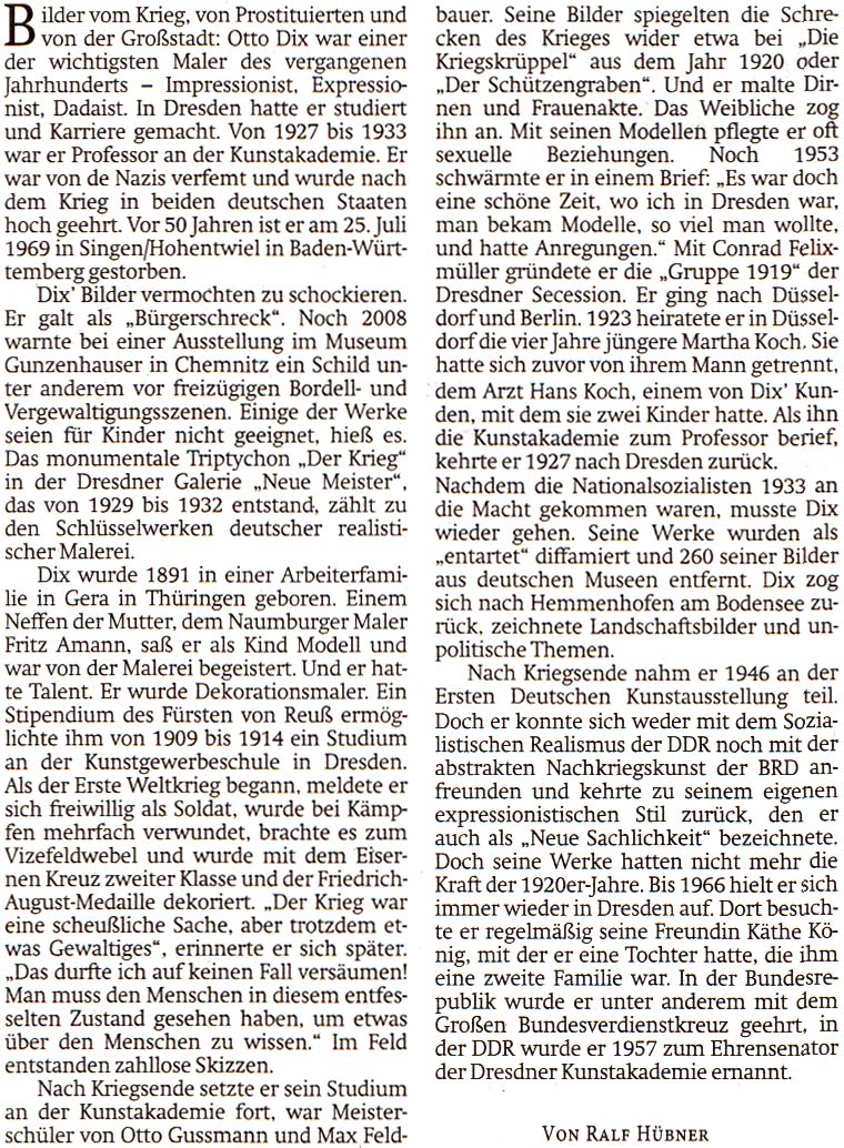 Artikel in der ´Sächsischen Zeitung´ vom 20. Juli 2019