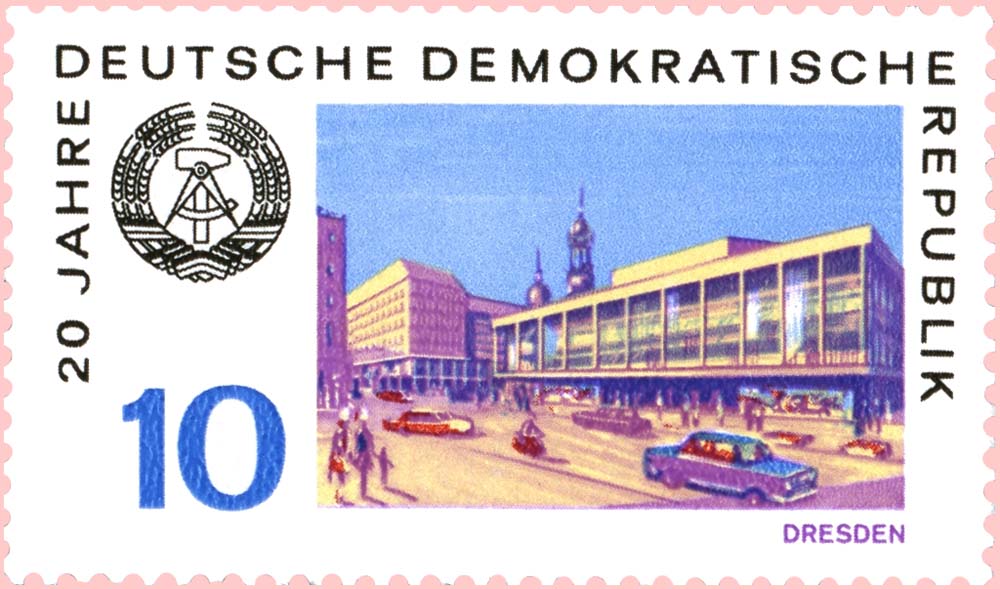 Briefmarke anlässlich der Einweihung
