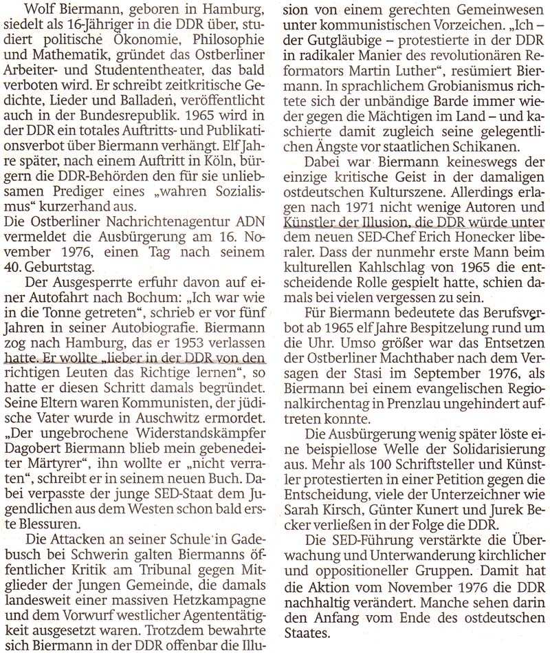 Artikel der ´Sächsischen Zeitung´ vom 15.11.2021, Seite 20