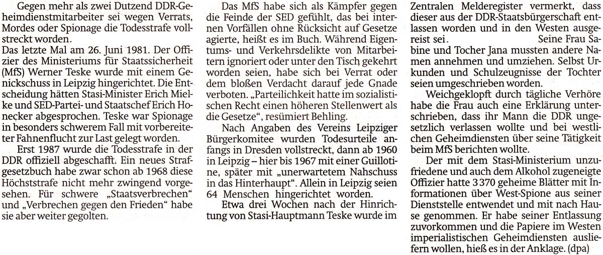 aus: ´Sächsische Zeitung´ vom 29. November 2018, Seite 3