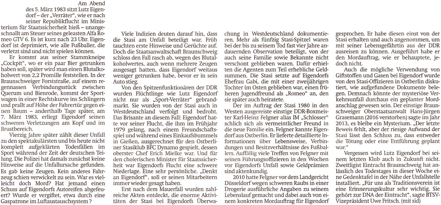 Artikel in der ´Sächsischen Zeitung´ vom 11.3.2023