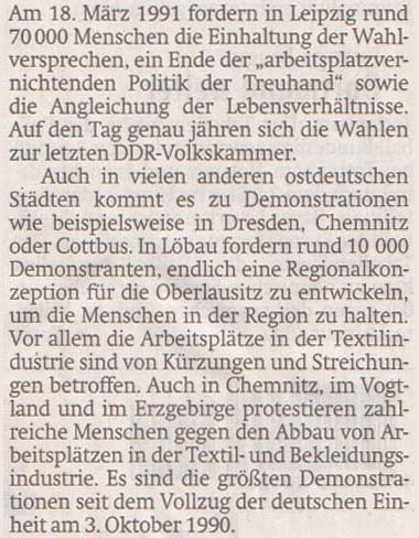 Artikel in der ´Sächsischen Zeitung´ vom 18. März 2016