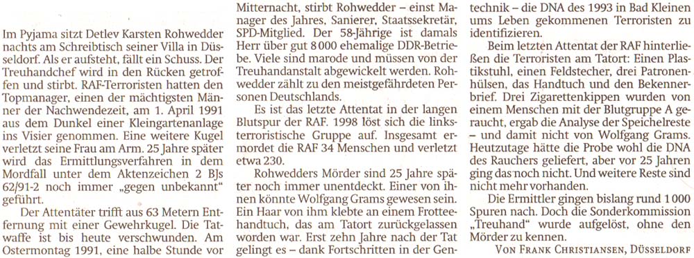 Artikel der ´Sächsischen Zeitung´ am 1.4.2016