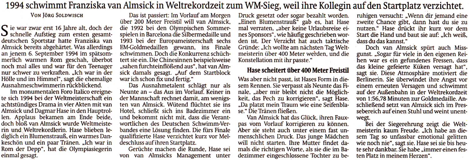 aus: ´Sächsische Zeitung´ vom 6. September 2019, Seite 17