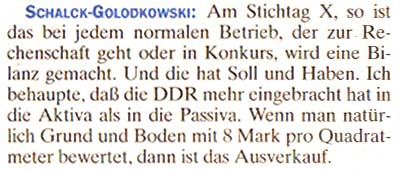 Artikel in der ´Wochenpost´ Nr. 32 vom 4. August 1994