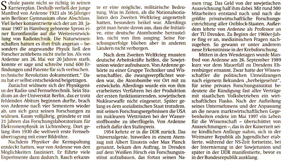 Artikel in der ´Sächsischen Zeitung´ vom 20. Mai 2017