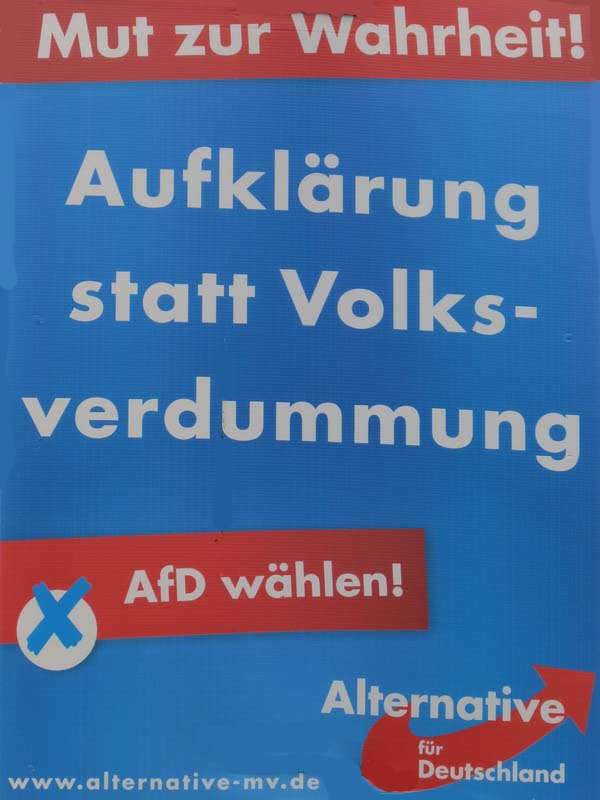 AfD - Aufklärung statt Volksverdummung