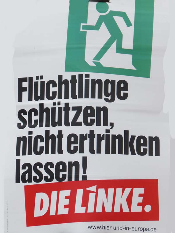 Die Linke - Flüchtlinge schützen, nicht ertrinken lassen!