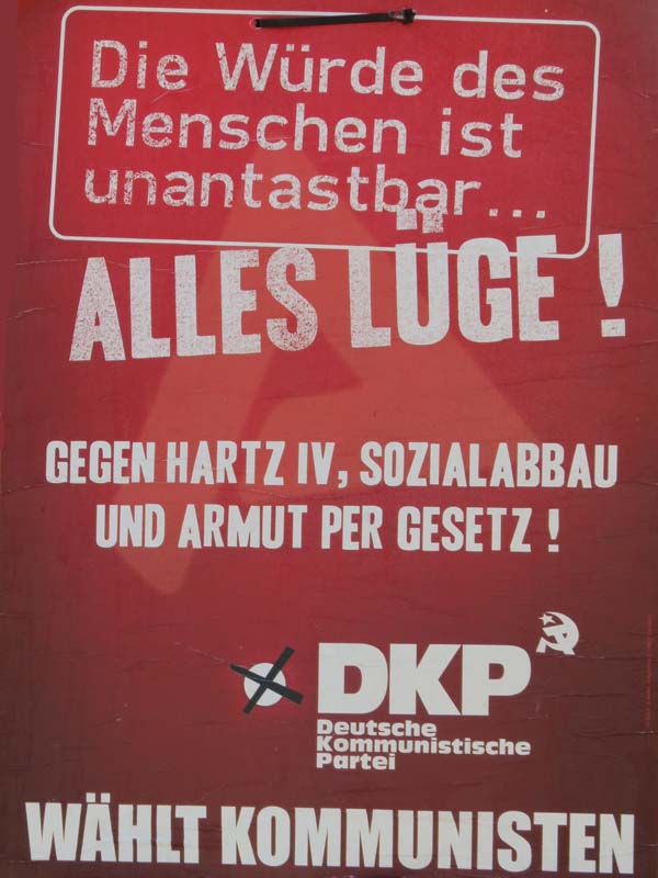 DKP - Die Würde des Menschen ist unantastbar ... Alles Lüge!