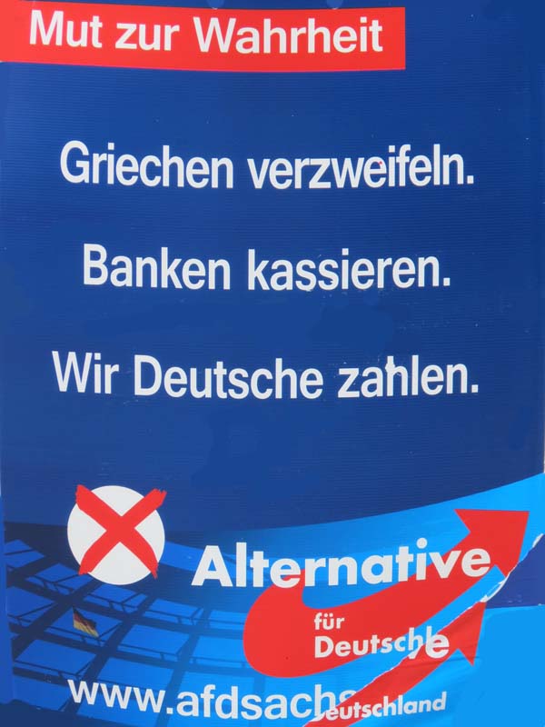 AfD - Griechen verzweifeln. Banken kassieren. Wir Deutsche zahlen.