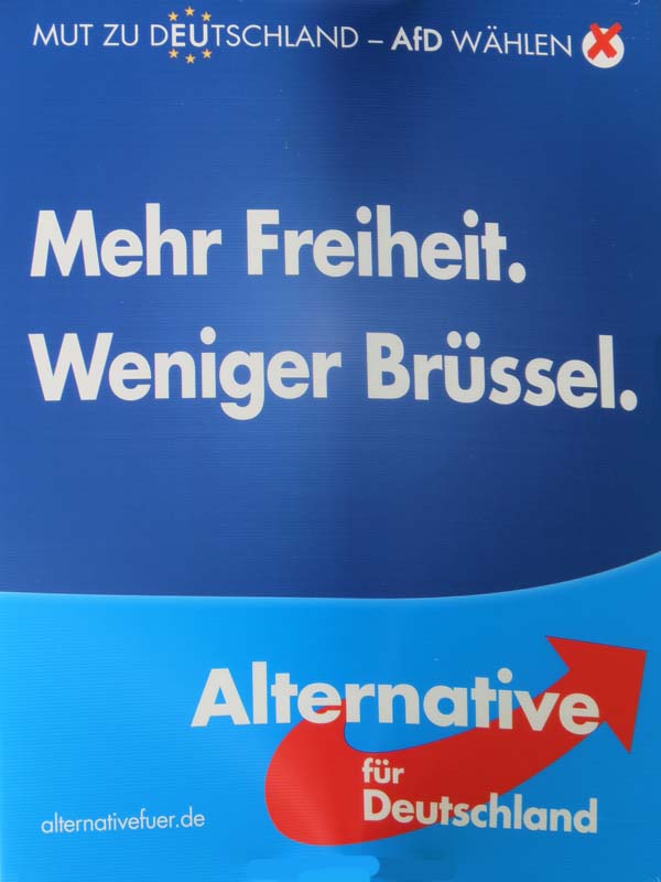 AfD - Mehr Freiheit. Weniger Brüssel.