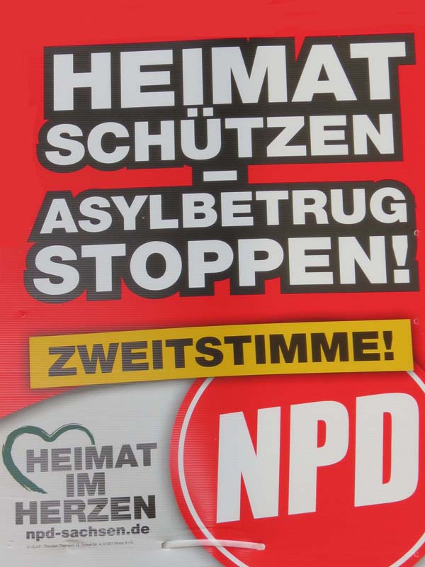 NPD - Heimat schützen - Asylbetrug stoppen!