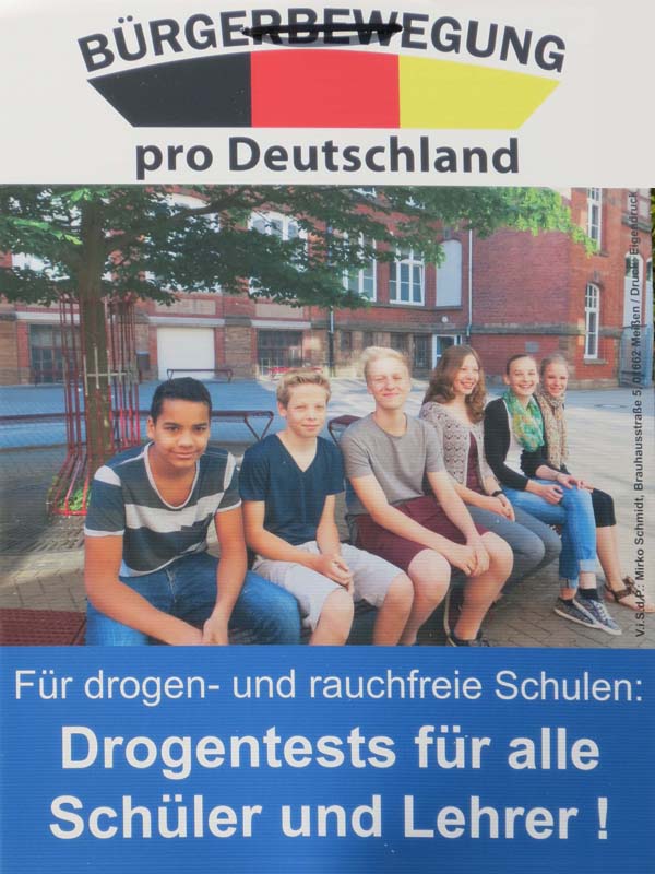 Pro Deutschland - Drogentests für alle Schüler und Lehrer!