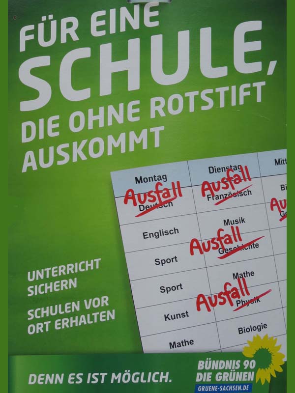 Grüne - Für eine Schule, die ohne Rotstift auskommt