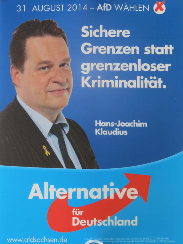 AfD - Sichere Grenzen statt grenzenloser Kriminalität.