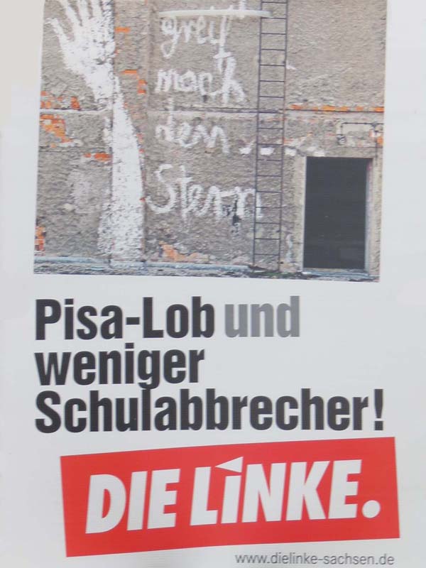 Linke - PISA-Lob und weniger Schulabbrecher!