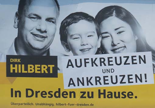 In Dresden zu Hause. Aufkreuzen und Ankreuzen!