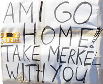 Ami go home! Take Merkel with you