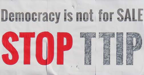 Democracy is not for sale. Stop TTIP