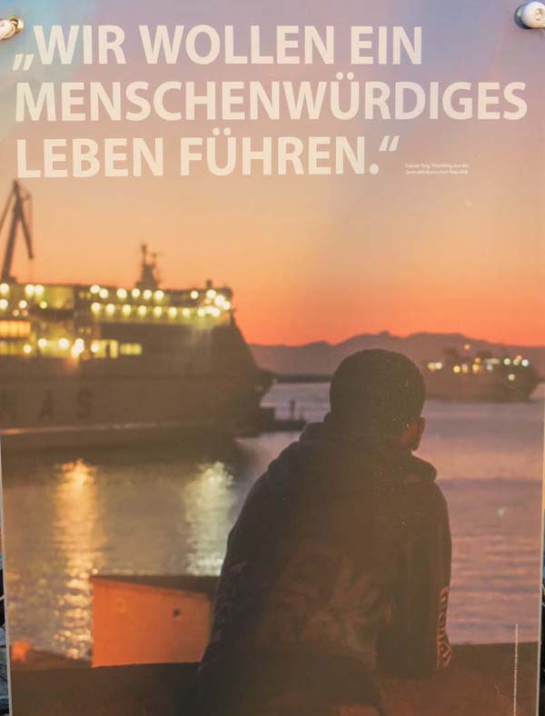 Wir wollen ein menschenwürdiges Leben führen.