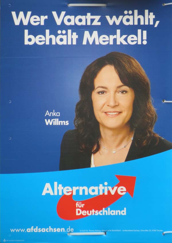 AfD - Wer Vaatz wählt, behält Merkel!