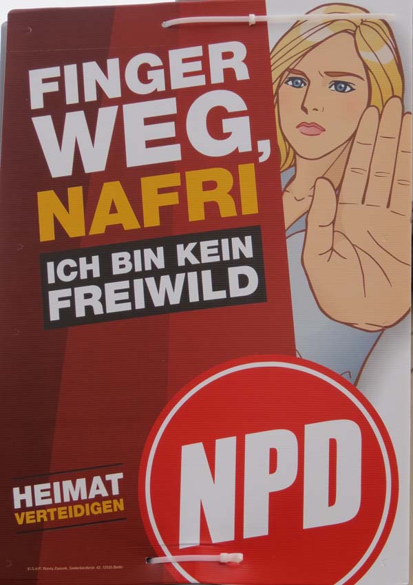 NPD - Finger weg, NAFRI Ich bin kein Freiwild