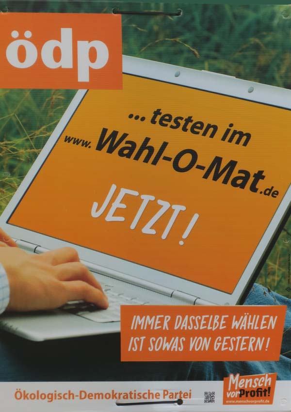 ÖDP - Immer dasselbe wählen ist sowas von gestern!