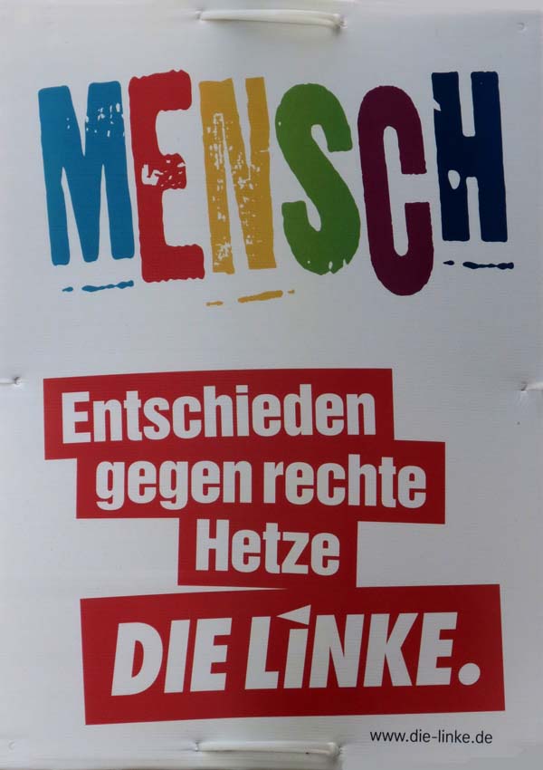 Linke - Entschieden gegen rechte Hetze