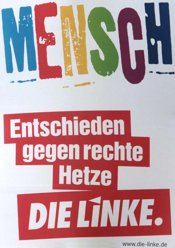 Linke - Entschieden gegen rechte Hetze