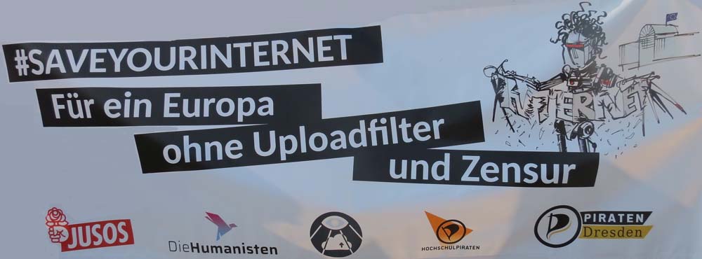 Transparent ´Für ein Europa ohne Uploadfilter und Zensur´