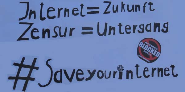 Internet = Zukunft - Zensur = Untergang