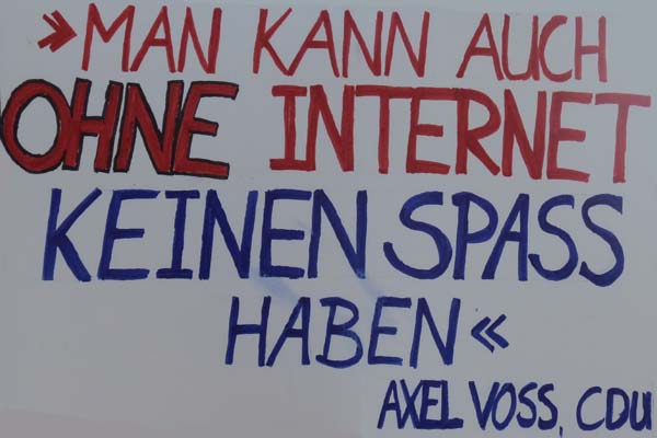 Man kann auch ohne Internet keinen Spass haben