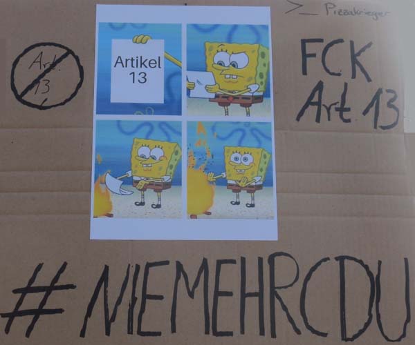 FCK Art. 13 - #NIEMEHRCDU