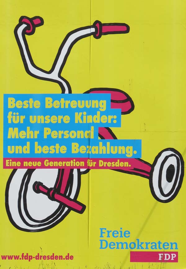 FDP - Beste Betreuung für unsere Kinder: Mehr Personal und beste Bezahlung.