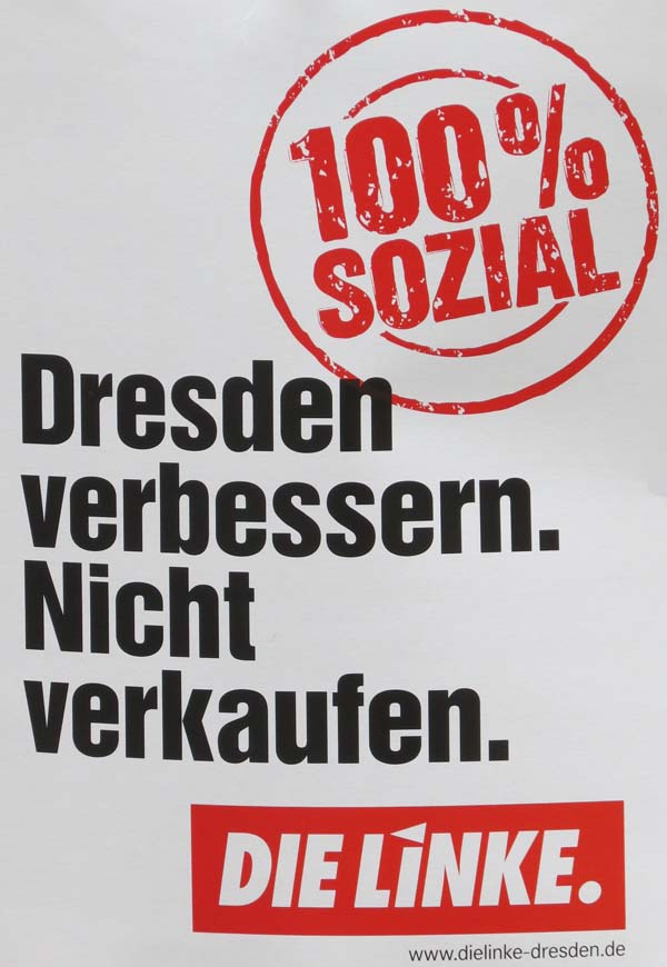 Linke - Dresden verbessern. Nicht verkaufen.