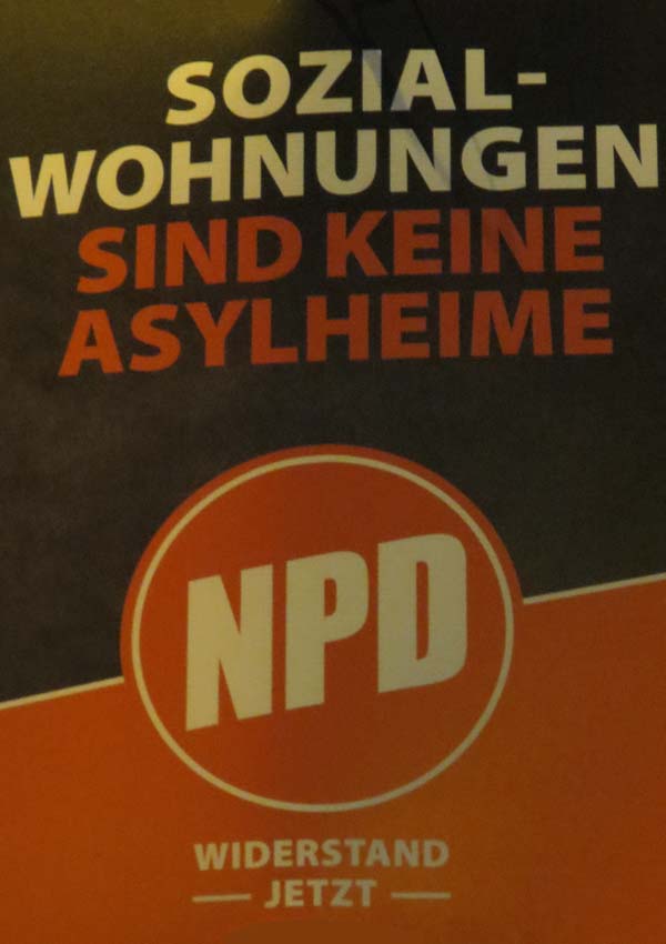 NPD - Sozialwohnungen sind keine Asylheime