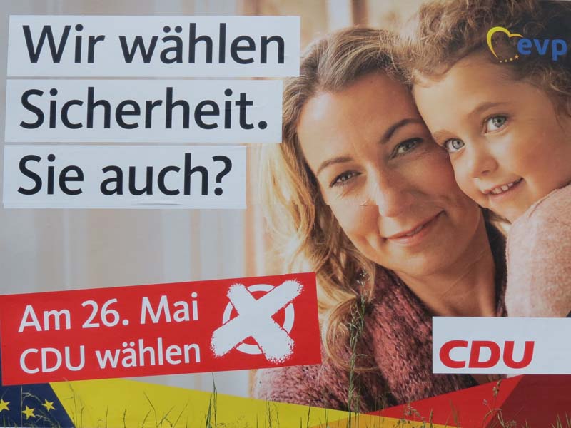 CDU - Wir wählen Sicherheit. Sie auch?