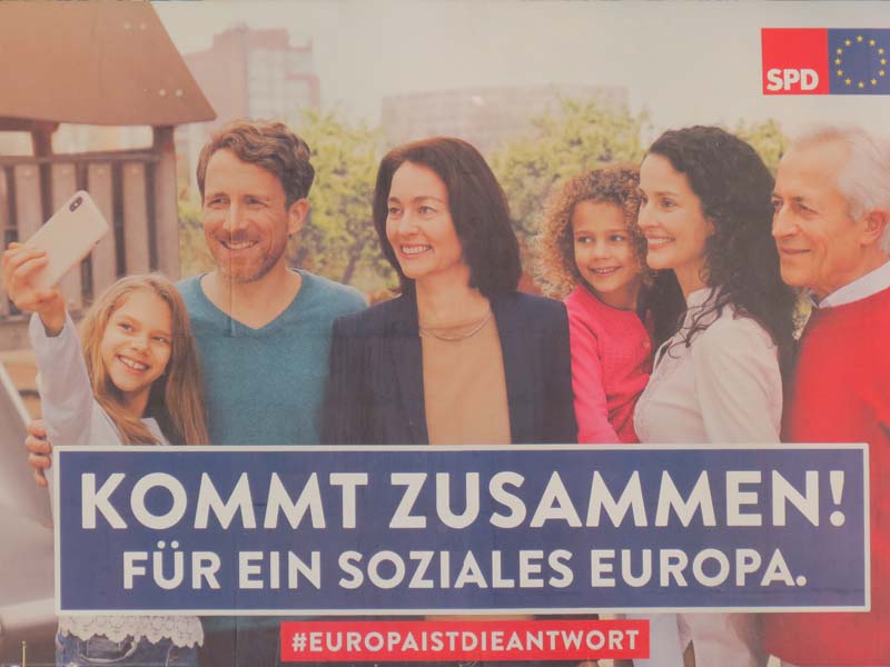 SPD - kommt zusammen! Für ein soziales Europa.