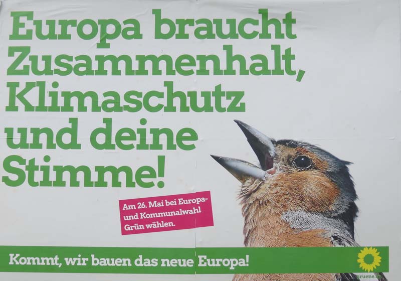 Grüne - Europa braucht Zusammenhalt, Klimaschutz und deine Stimme!